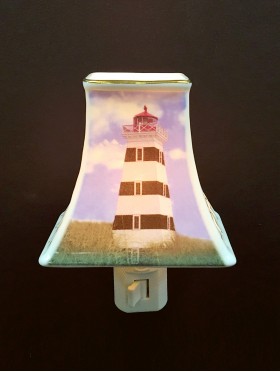 Porcelain PEI West Point Lighthouse Night Light with Gift Box